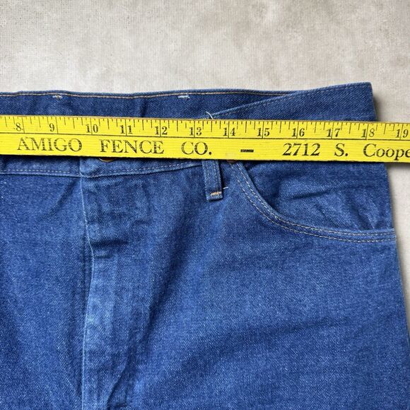 Wrangler 936PWD Cowboy Cut Slim Fit Jeans 36x34 Blue Denim - Picture 3 of 9